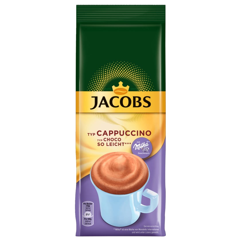 Jacobs Instant Kaffee Cappuccino Choco so leicht 400g